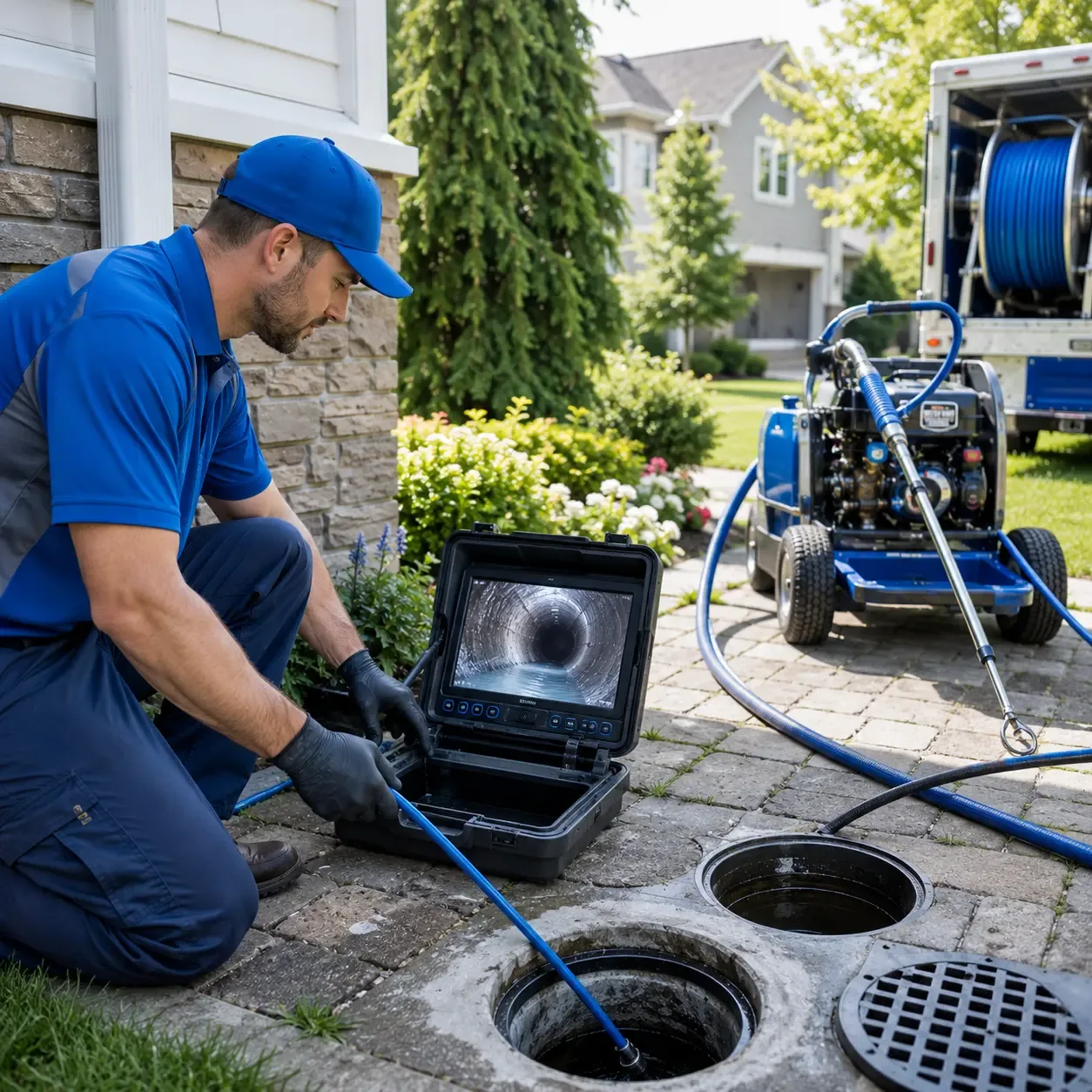 Outdoor drain cleaning professionals serving Plains, KS